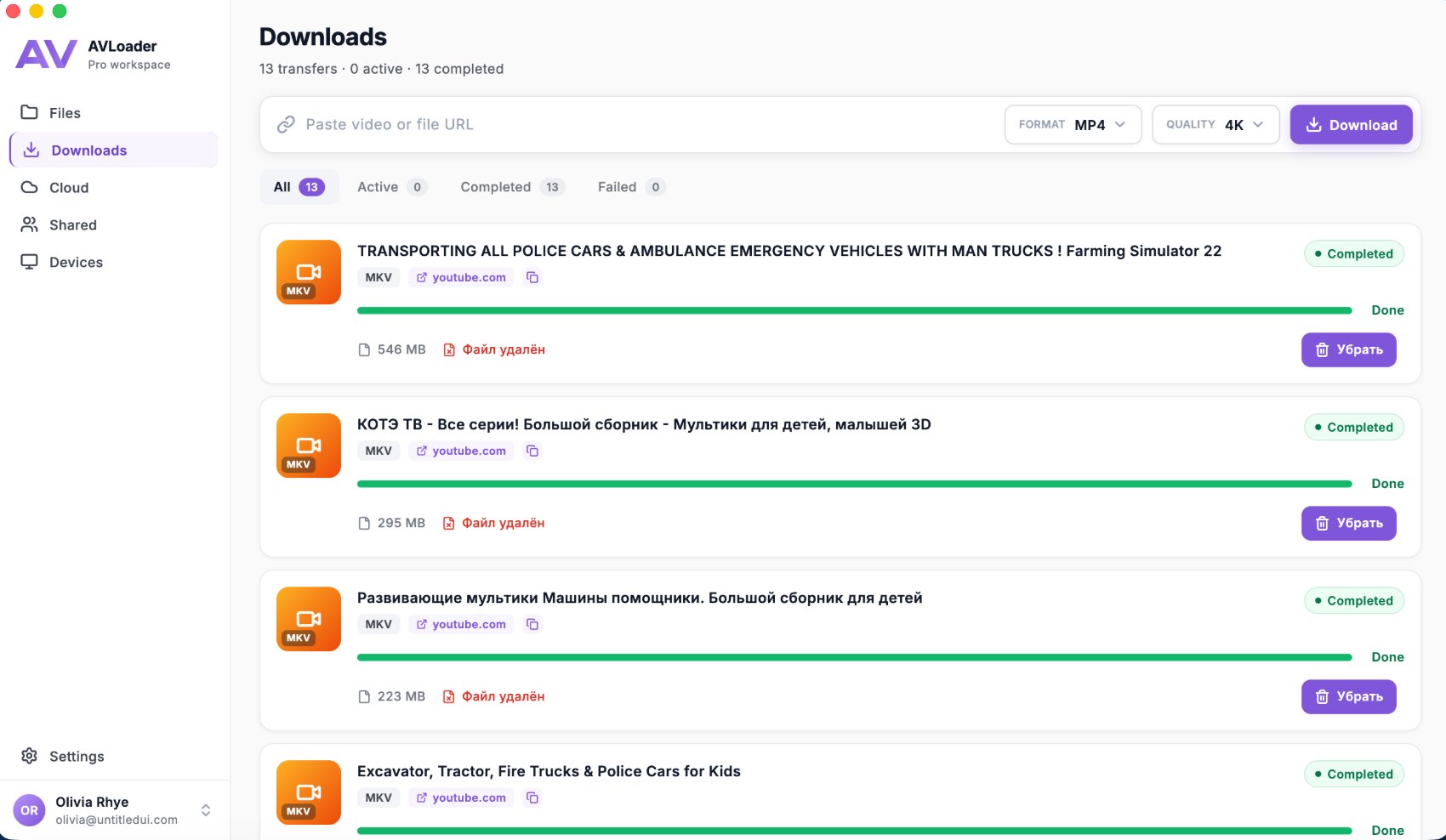 AVLoader app